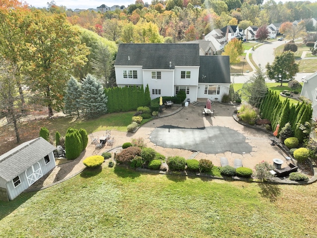 birds eye view of property