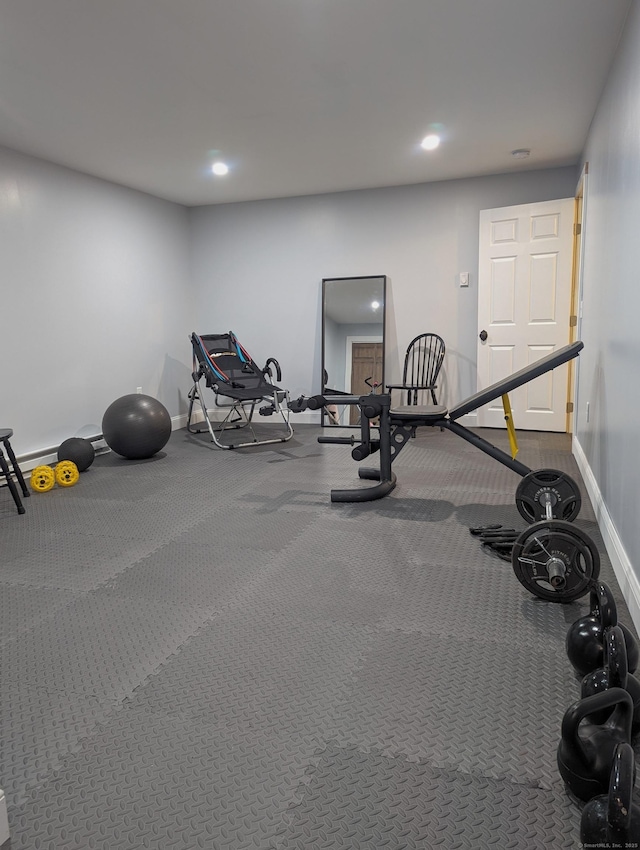 view of exercise room