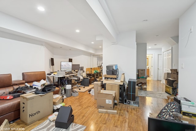 interior space featuring light hardwood / wood-style flooring