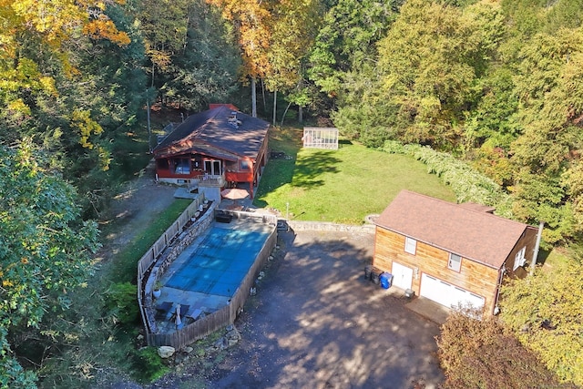 birds eye view of property