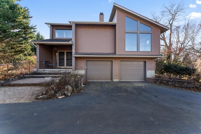 view of front of house featuring a garage