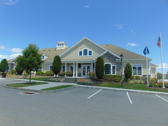 view of front of house with french doors