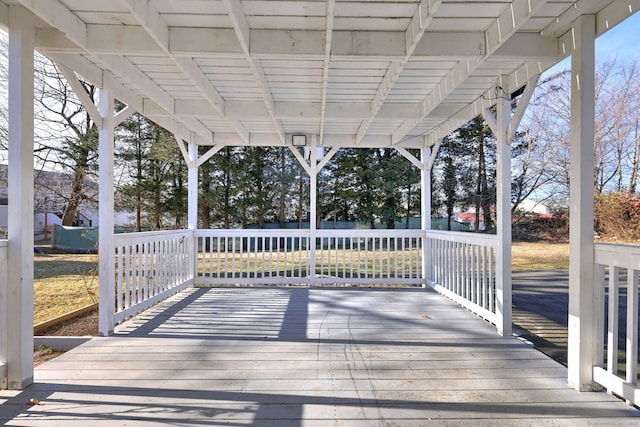 view of wooden terrace