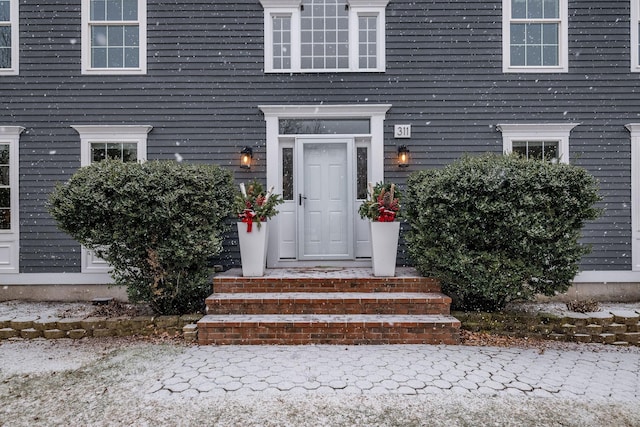 view of entrance to property