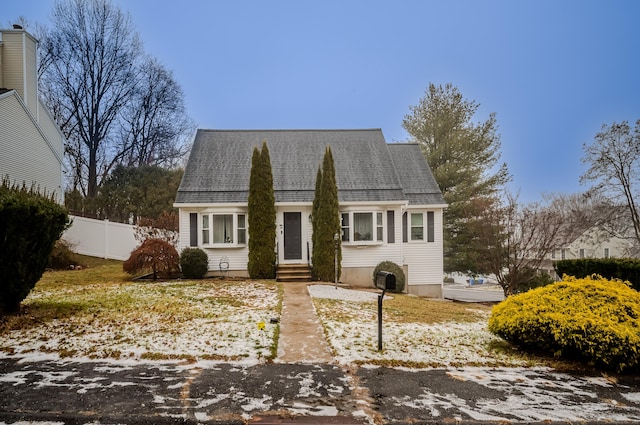 view of cape cod house