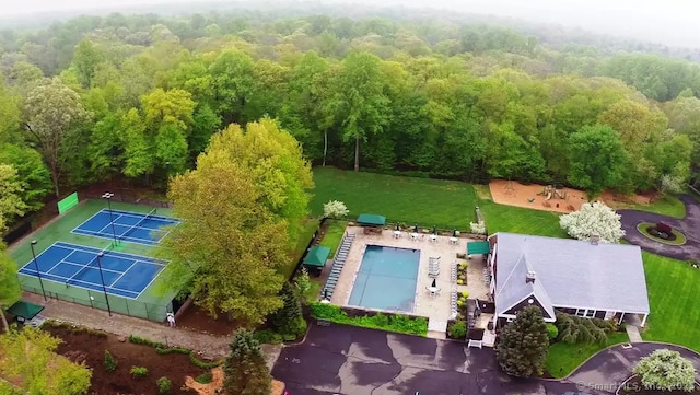 birds eye view of property