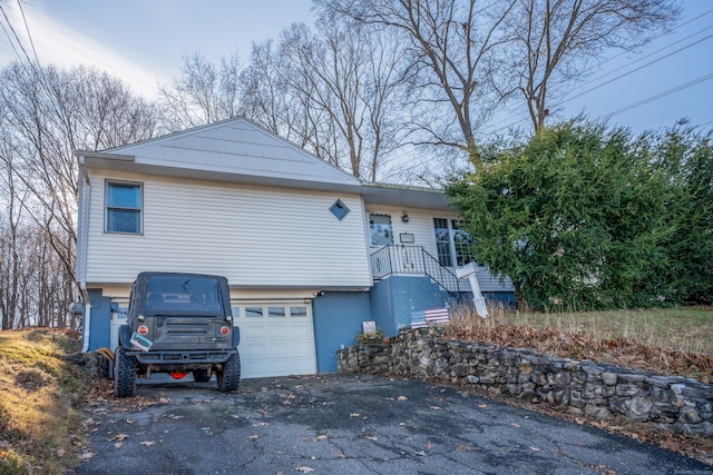 view of front of house featuring a garage