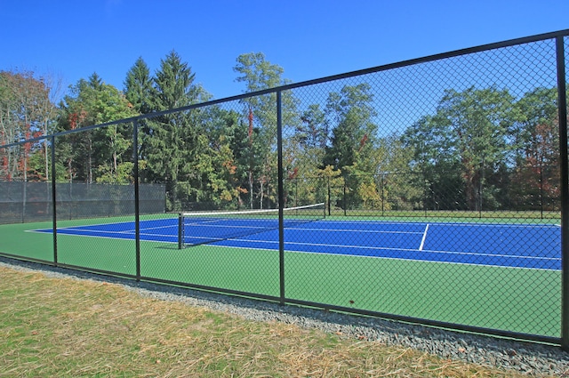 view of tennis court