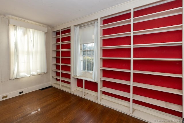 interior space with hardwood / wood-style floors