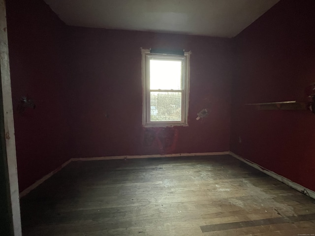 empty room with wood-type flooring