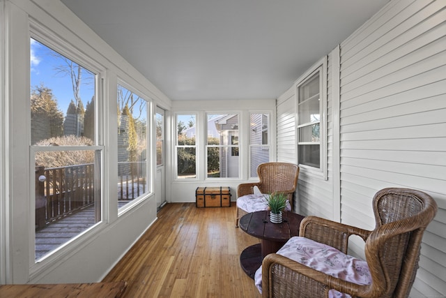 view of sunroom / solarium