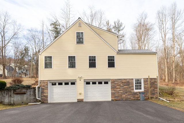 view of home's exterior featuring a garage