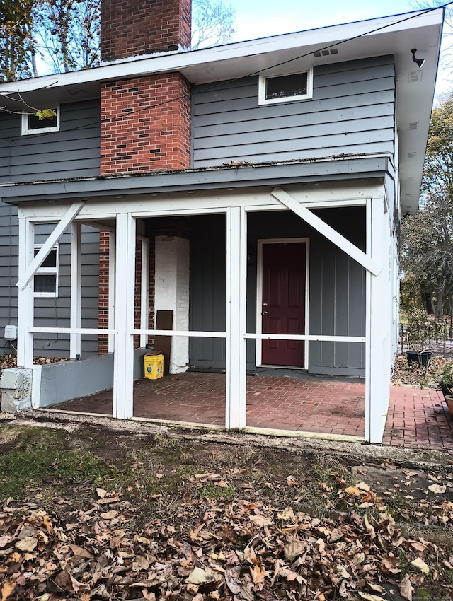 view of rear view of property