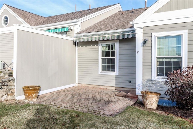 exterior space with a patio