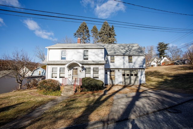 front of property with a front yard