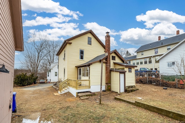 view of rear view of property