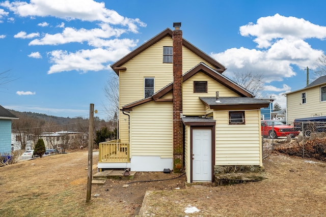 view of back of property