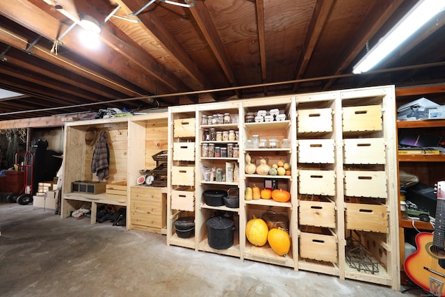 view of storage room