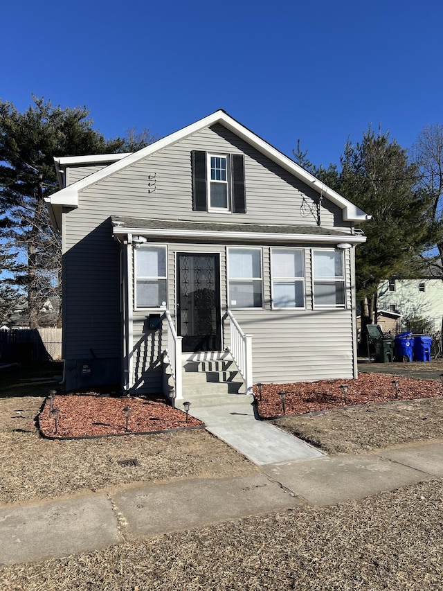 view of bungalow-style home