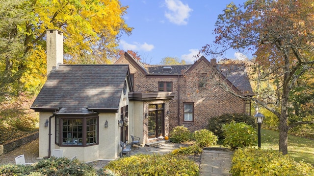 view of english style home