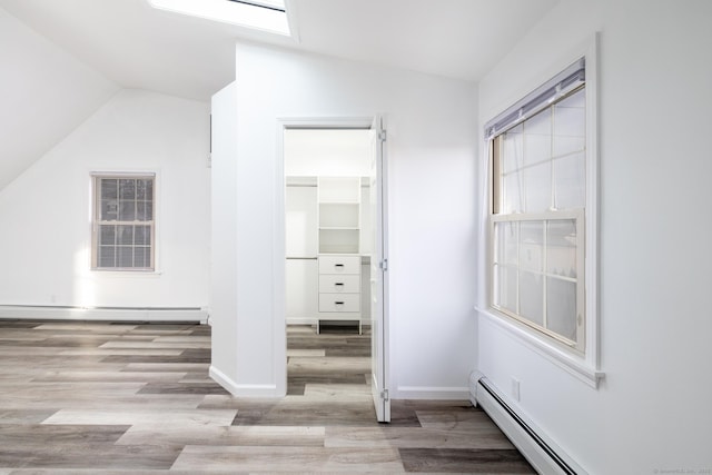 interior space featuring a baseboard radiator