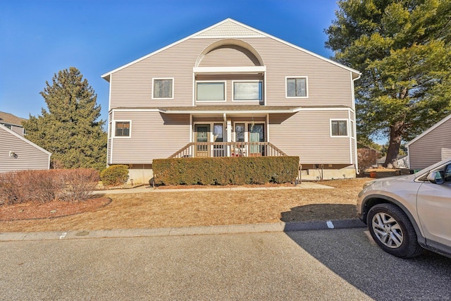 front of property featuring a porch