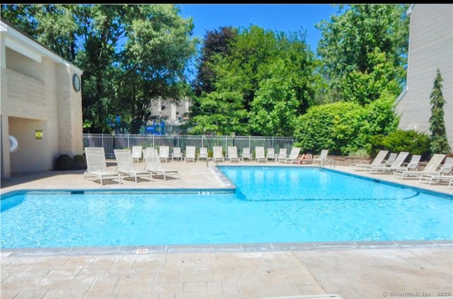 view of pool with a patio