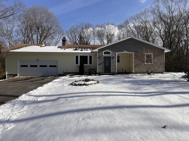 ranch-style house with a garage