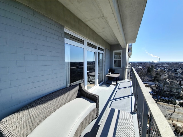 view of balcony