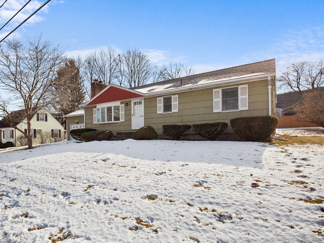 view of front of home