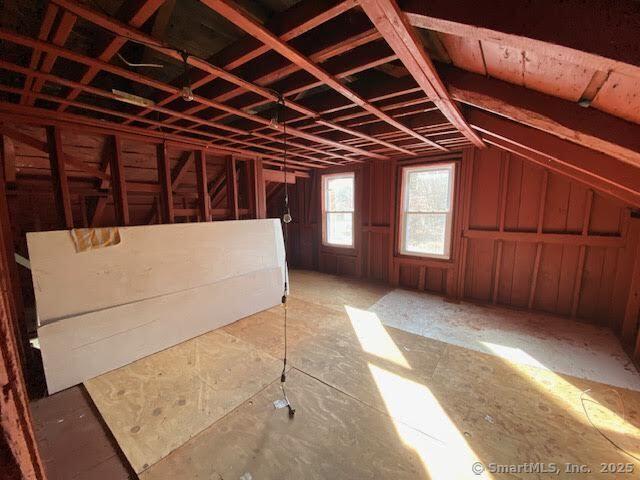 view of attic