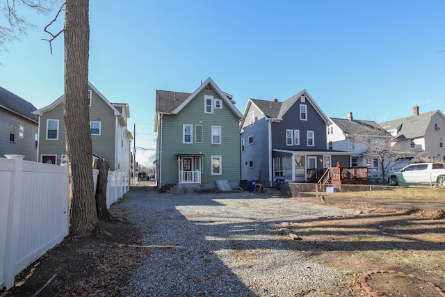 view of back of property