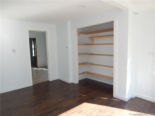 interior space featuring dark hardwood / wood-style floors