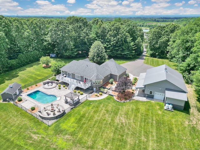 birds eye view of property