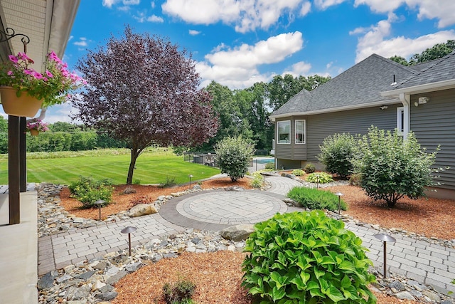 view of yard with a patio