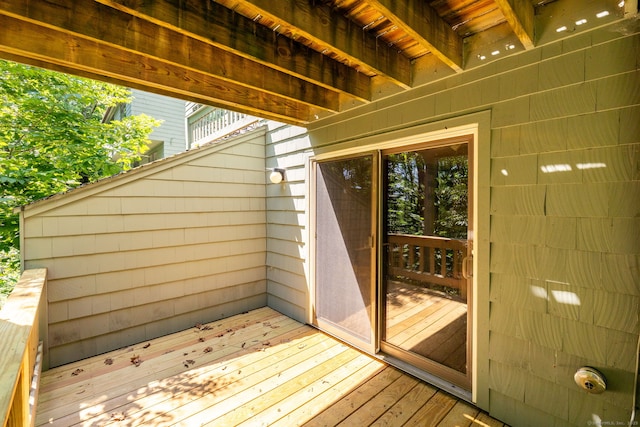 view of wooden terrace