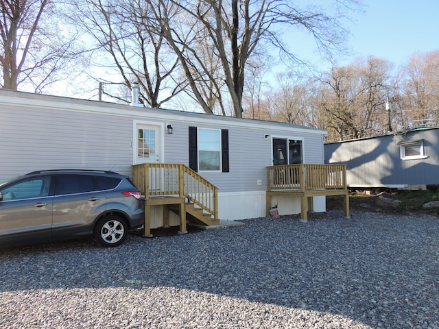 view of rear view of property