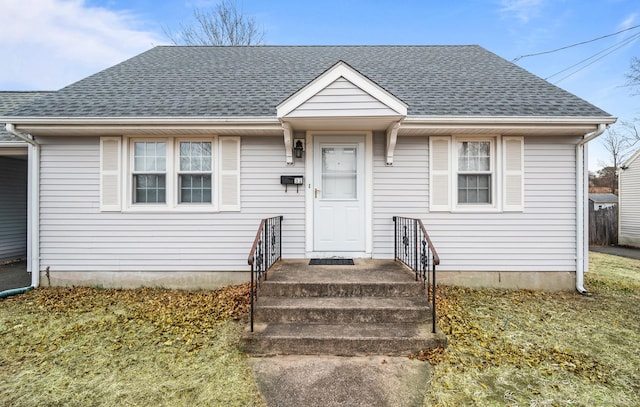 view of bungalow-style home