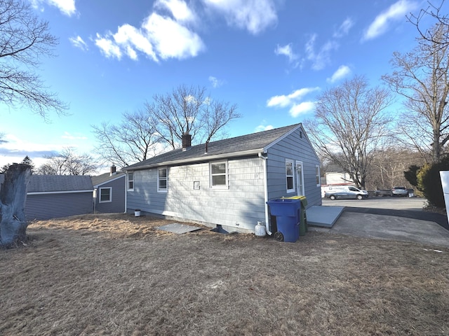 view of back of property