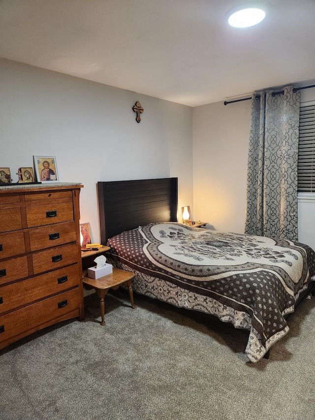 bedroom with carpet floors