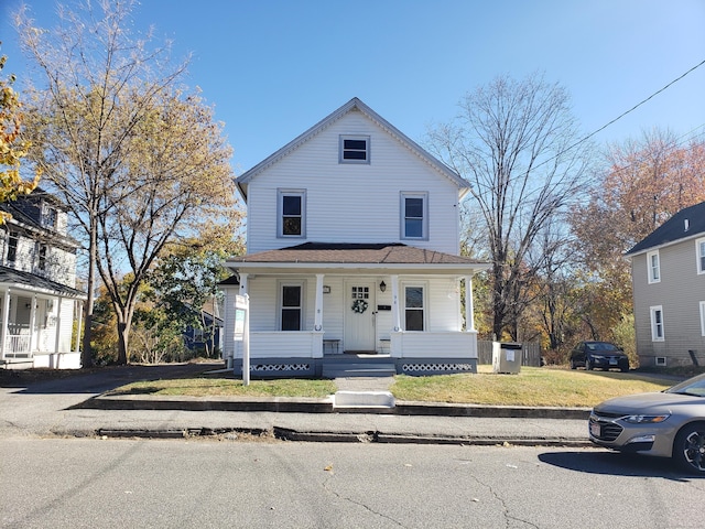 view of front of home with a porch