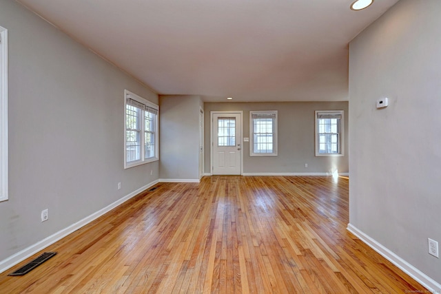 interior space featuring light hardwood / wood-style floors