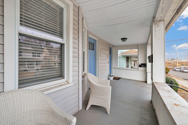 balcony with covered porch