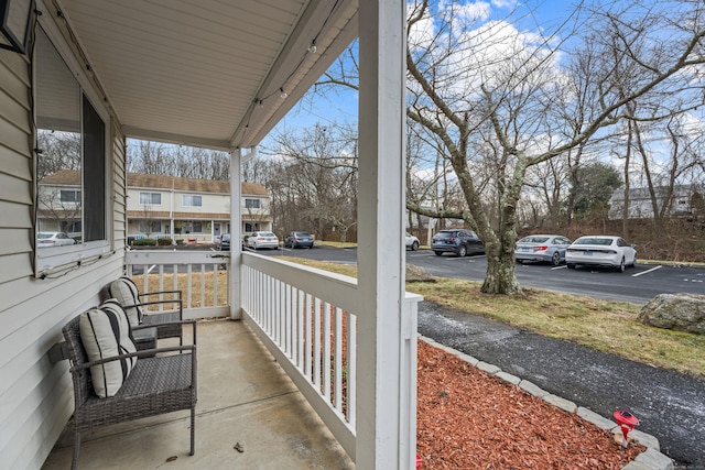 view of patio with covered porch