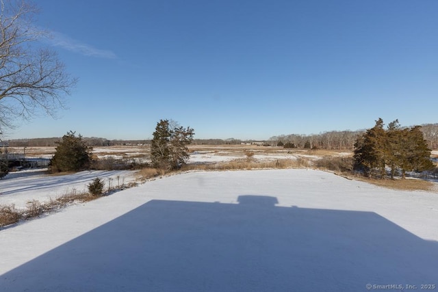 view of snowy yard