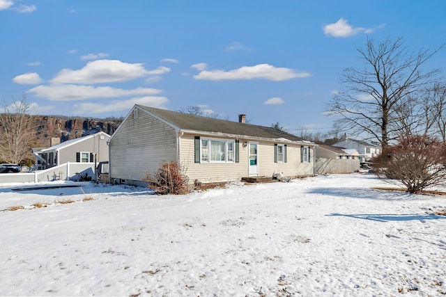 view of front of home