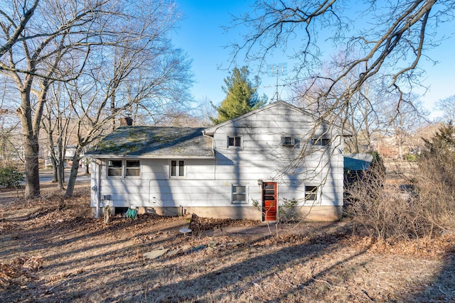 view of back of property