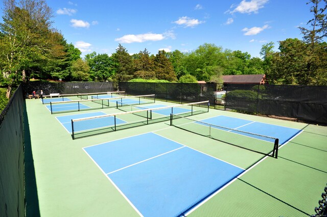 view of tennis court