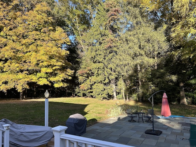 view of patio / terrace featuring grilling area