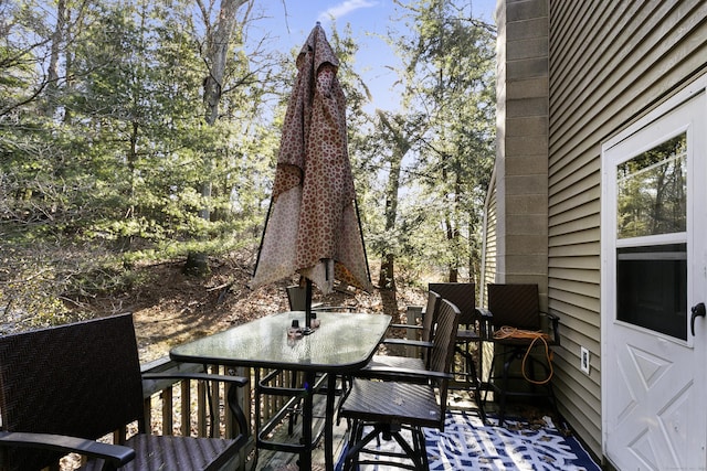 view of wooden terrace